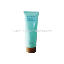 Skin cleanser plastic cosmetic packaging with screw cap